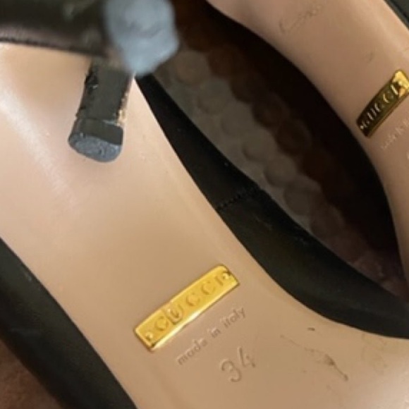 Gucci luxury designer real authentic 
shoes heels pumps stiletto stud - Picture 4 of 6